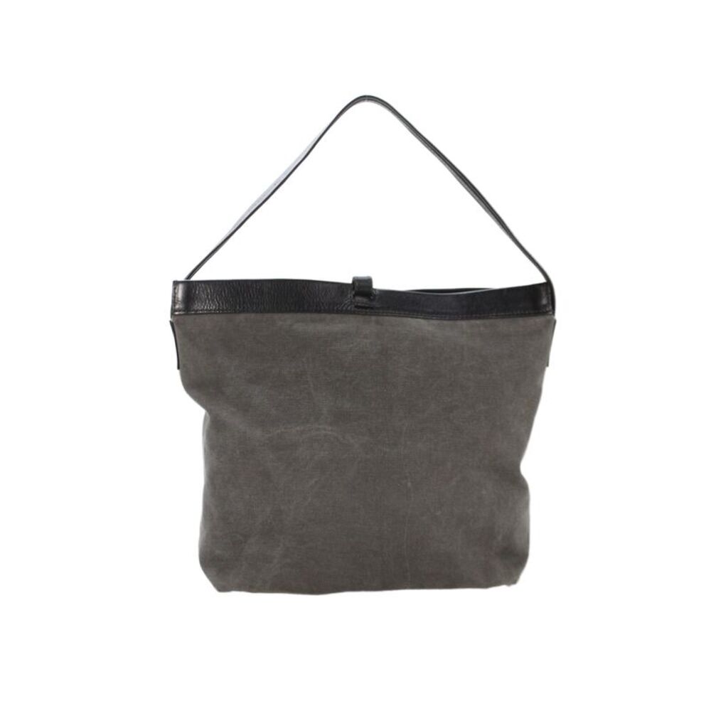 Henry Cuir Womens Leather Trim Tote Shoulder Handbag Black